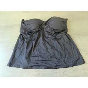 black strapless MOSSIMO swimsuit top tankini size XL